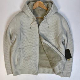 Куртка мужская вязанная с мехом Loro piana